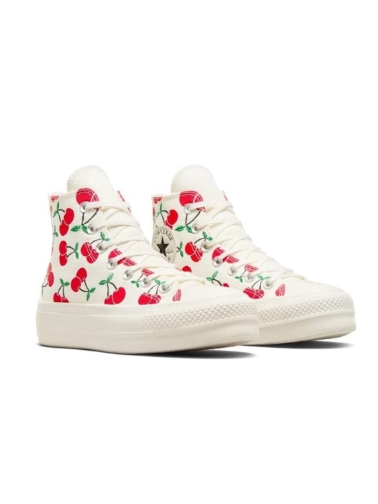 Converse Shoes - Converse Chuck Taylor All Stars Lift Platform Hi Top Cherry Sneakers Size 7